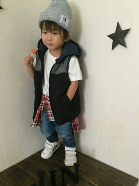 JINさん（キッズ・90cm）の秋コーディネート