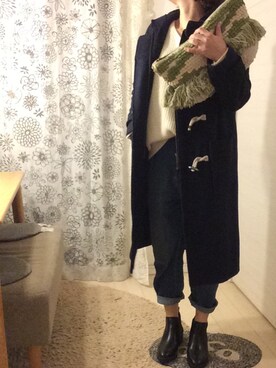 「URBAN RESEARCH Sonny Label（アーバンリサーチサニーレーベル）のアイテム（ダッフルコート）」を使った、うむ☺︎さん（レディース・158cm）の冬コーディネート
