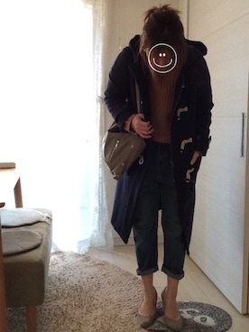 「URBAN RESEARCH Sonny Label（アーバンリサーチサニーレーベル）のアイテム（ダッフルコート）」を使った、うむ☺︎さん（レディース・158cm）の冬コーディネート