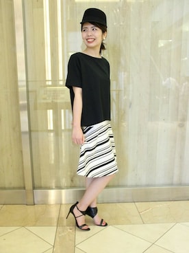 「Noble（ノーブル）のアイテム（Tシャツ/カットソー）」を使った、yuriさん（レディース・156cm）の春コーディネート