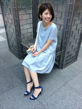 「Noble（ノーブル）のアイテム（サンダル）」を使った、yuriさん（レディース・156cm）の夏コーディネート