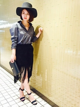 「Noble（ノーブル）のアイテム（サンダル）」を使った、yuriさん（レディース・156cm）の秋コーディネート