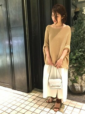 「抜け感」｜yuriさん（レディース・156cm）の春コーディネート