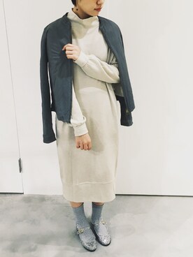 「nitca（ニトカ）のアイテム（ブルゾン）」を使った、えぐちさん（レディース・162cm）の秋コーディネート