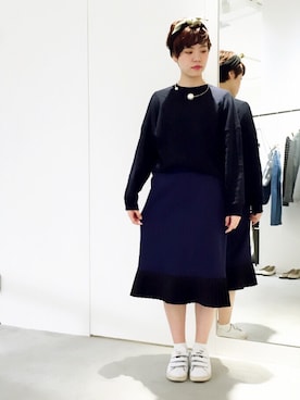 「caph（カーフ）のアイテム」を使った、えぐちさん（レディース・162cm）の冬コーディネート