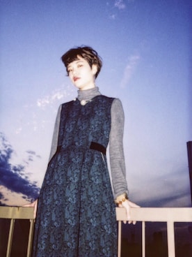 「アイテム（ブレスレット）」を使った、えぐちさん（レディース・162cm）の秋コーディネート