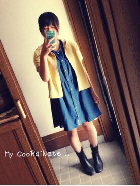 「LOWRYS FARM（ローリーズファーム）のアイテム名不明（ワンピース）」を使った、a o *さん（レディース・155cm）の秋コーディネート