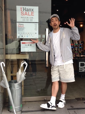 「MACKDADDY（マックダディー）のアイテム（キャップ）」を使った、nmfn1313さん（メンズ・172cm）の春コーディネート