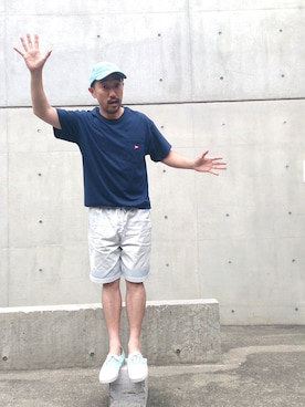 「MACKDADDY（マックダディー）のアイテム（パンツ）」を使った、nmfn1313さん（メンズ・172cm）の夏コーディネート