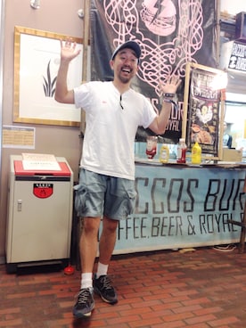 「MACKDADDY（マックダディー）のアイテム（パンツ）」を使った、nmfn1313さん（メンズ・172cm）の夏コーディネート