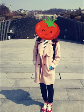 「Discoat」｜「アイテム（腕時計）」を使った、Vicky Wanさん（レディース・160cm）の春コーディネート