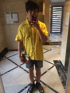 「DSQUARED2（ディースクエアード）のアイテム（その他パンツ）」を使った、Masaさん（メンズ・176cm）の春コーディネート