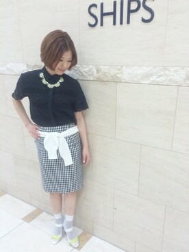 西澤さん(レディース・159cm)の春コーディネート