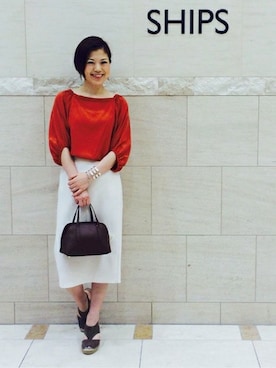 西澤さん（レディース・159cm）の夏コーディネート