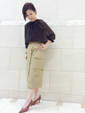 西澤さん(レディース・159cm)の夏コーディネート