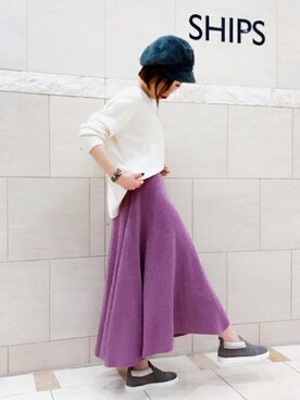 西澤さん（レディース・159cm）の秋コーディネート