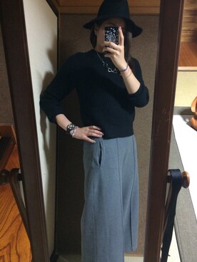 「Gimme Five（ギミーファイブ）のアイテム（スマホケース/カバー）」を使った、Rさん（レディース・166cm）の冬コーディネート