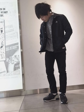 「リーバイス」｜「アイテム（その他アウター）」を使った、Ryo Kimuraさん（メンズ・160cm）の春コーディネート