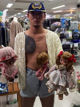 「アイテム（フィギュア）」を使った、リューイチさん（メンズ・168cm）の秋コーディネート