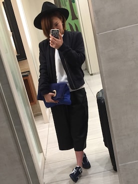 「サタデーズ ニューヨークシティ (Saturdays NYC)」｜「アイテム（スウェット）」を使った、ゆーかさん（レディース・155cm）の秋コーディネート