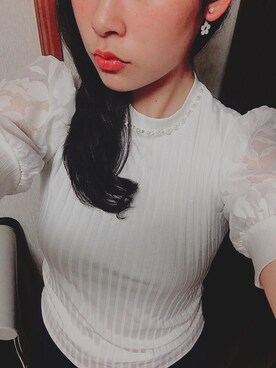 「シフォン袖」｜naci*さん（レディース・168cm）の春コーディネート