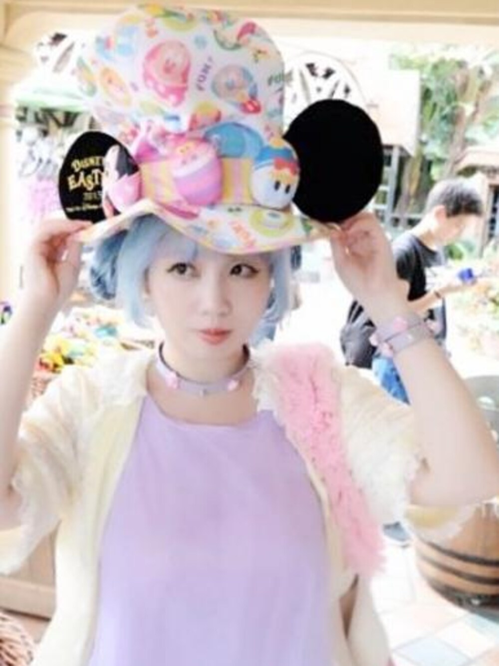 「Devilish、 DISNEY」｜「thorny rose bracelet（バングル/リストバンド、パープル系）」を使った、cindyさん（レディース・148cm）の夏コーディネートの1枚目の写真