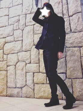 「hystericglamour」｜「アイテム（その他）」を使った、Heidelさん（メンズ・173cm）の冬コーディネート