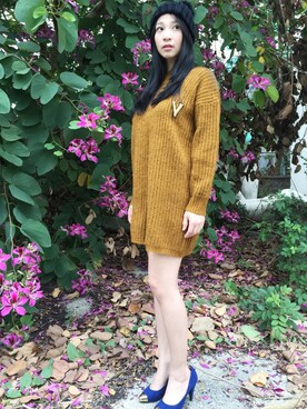 「model」｜Viさん（レディース・162cm）の冬コーディネート