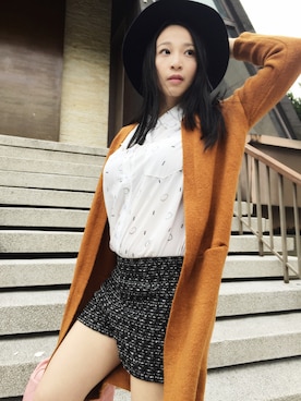 「model」｜Viさん（レディース・162cm）の冬コーディネート