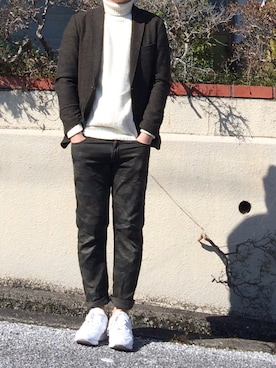 「ツイードジャケット」｜ T.Tさん（メンズ・169cm・20代）の冬コーディネート
