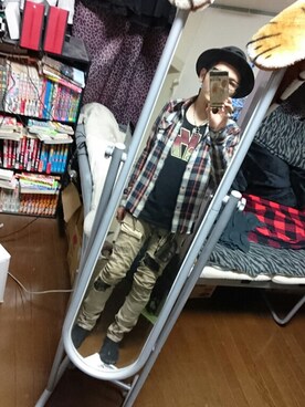 「ARMED（アームド）のアイテム」を使った、ハゲドクロ＠けんさん（メンズ・161cm）の夏コーディネート