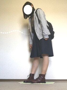「studio CLIP（スタディオクリップ）のアイテム（イヤリング）」を使った、muu*°さん（レディース・162cm）の秋コーディネート
