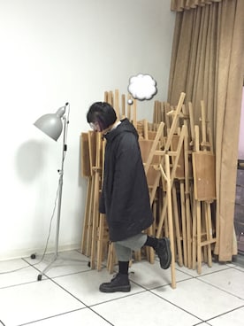 「PULL&BEAR（プルアンドベア）のアイテム（ダウンジャケット/コート）」を使った、cherry ☄さん（レディース・160cm）の冬コーディネート