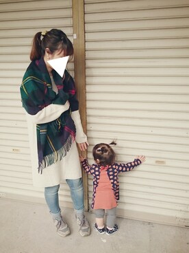 「PEACH JOHN（ピーチジョン）のアイテム（ワンピース/ドレス）」を使った、y + aさん（レディース・160cm）の秋コーディネート
