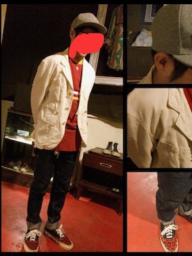 「SASQUATCHfabrix.（サスクワァッチファブリックス）のアイテム（スニーカー）」を使った、ゆうたさん（メンズ・160cm）の春コーディネート