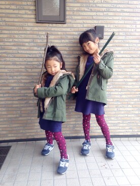 kakeriko418さん(キッズ・130cm)の冬コーディネート