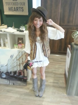 SHIORI HIRAI◡̈さん（レディース・153cm）の冬コーディネート