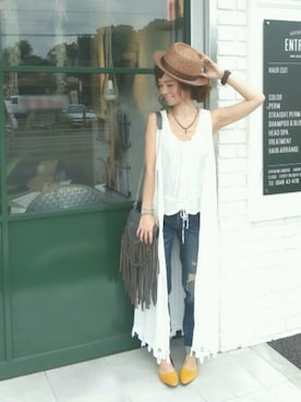 SHIORI HIRAI◡̈さん（レディース・153cm）の夏コーディネート