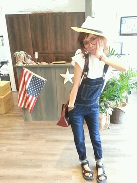 SHIORI HIRAI◡̈さん（レディース・153cm）の夏コーディネート