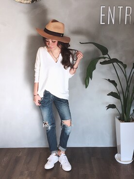 SHIORI HIRAI◡̈さん（レディース・153cm）の冬コーディネート