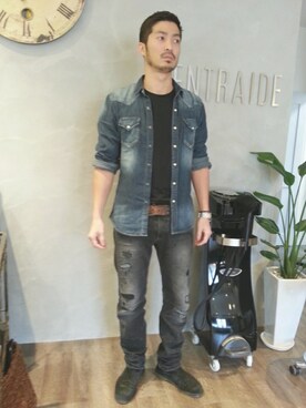 SHIORI HIRAI◡̈さん（メンズ・175cm）の冬コーディネート