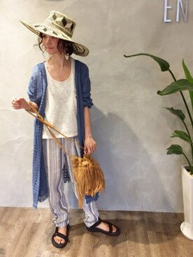 SHIORI HIRAI◡̈さん（レディース・153cm）の春コーディネート