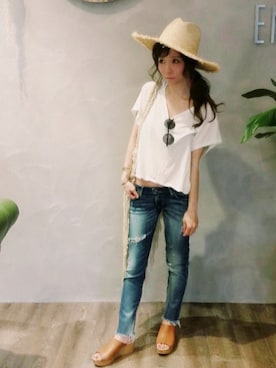 SHIORI HIRAI◡̈さん（レディース・153cm）の夏コーディネート