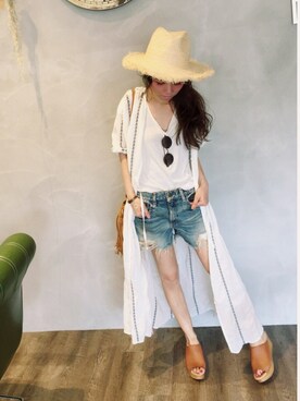SHIORI HIRAI◡̈さん（レディース・153cm）の夏コーディネート