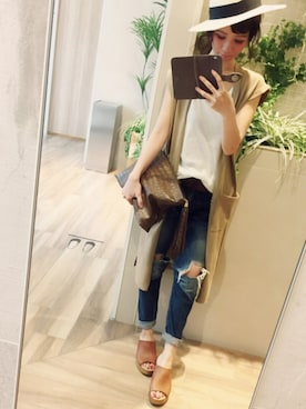 SHIORI HIRAI◡̈さん（レディース・153cm）の夏コーディネート