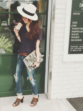 SHIORI HIRAI◡̈さん（レディース・153cm）の夏コーディネート