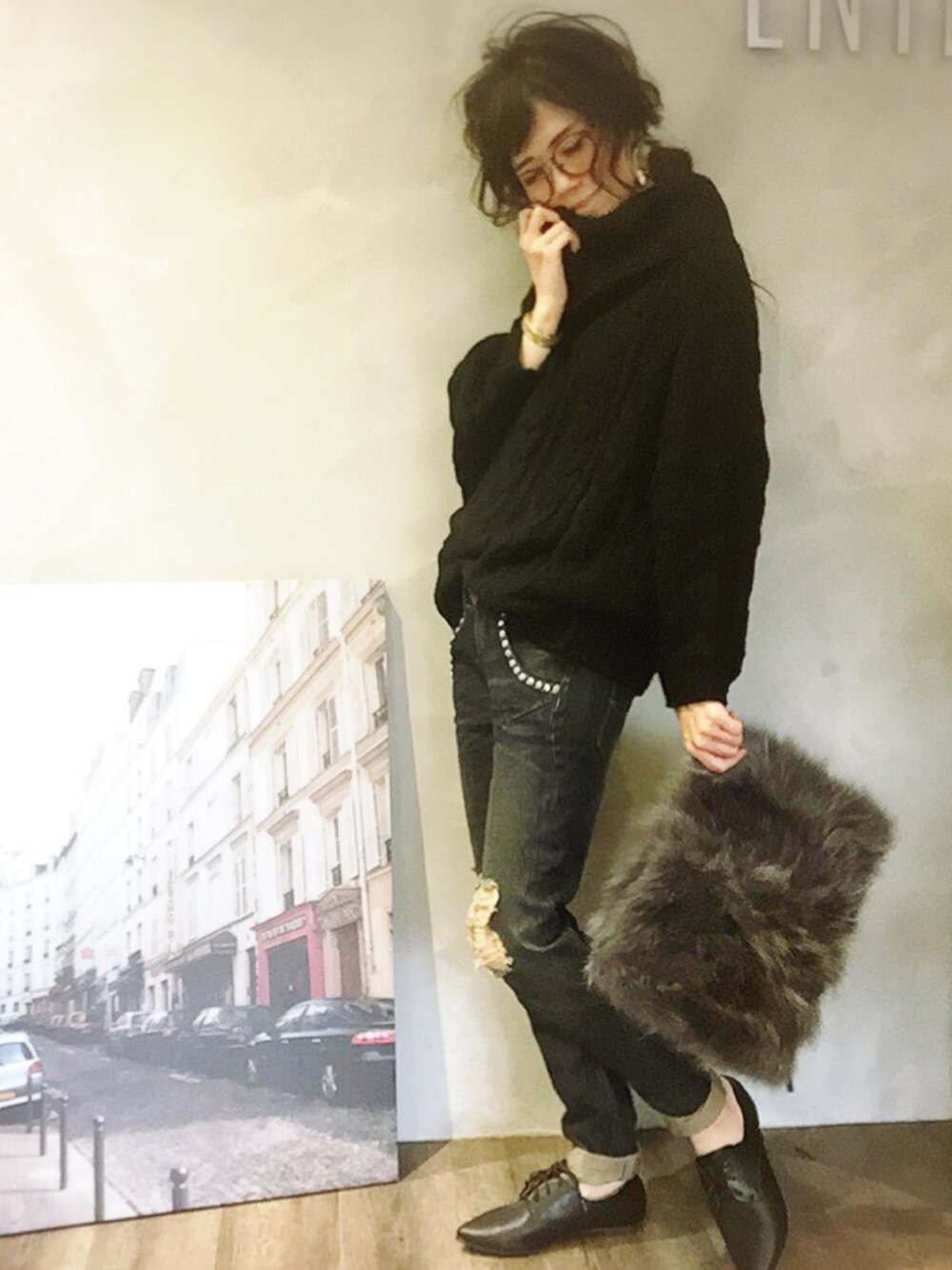 SHIORI HIRAI◡̈｜EMODAのニット/セーターを使ったコーディネート - WEAR