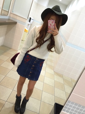 「3rd by VANQUISH（サードバイヴァンキッシュ）のアイテム（ブーツ）」を使った、Ayuna。さん（レディース・152cm）の秋コーディネート