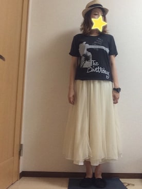 「KNOWLEDGEのアイテム」を使った、haru7さん（レディース・158cm）の夏コーディネート