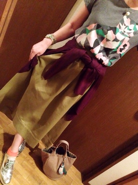 「シルバーシューズ」｜「アイテム（雑貨/ホビー）」を使った、yukkeyさん（レディース・168cm）の秋コーディネート
